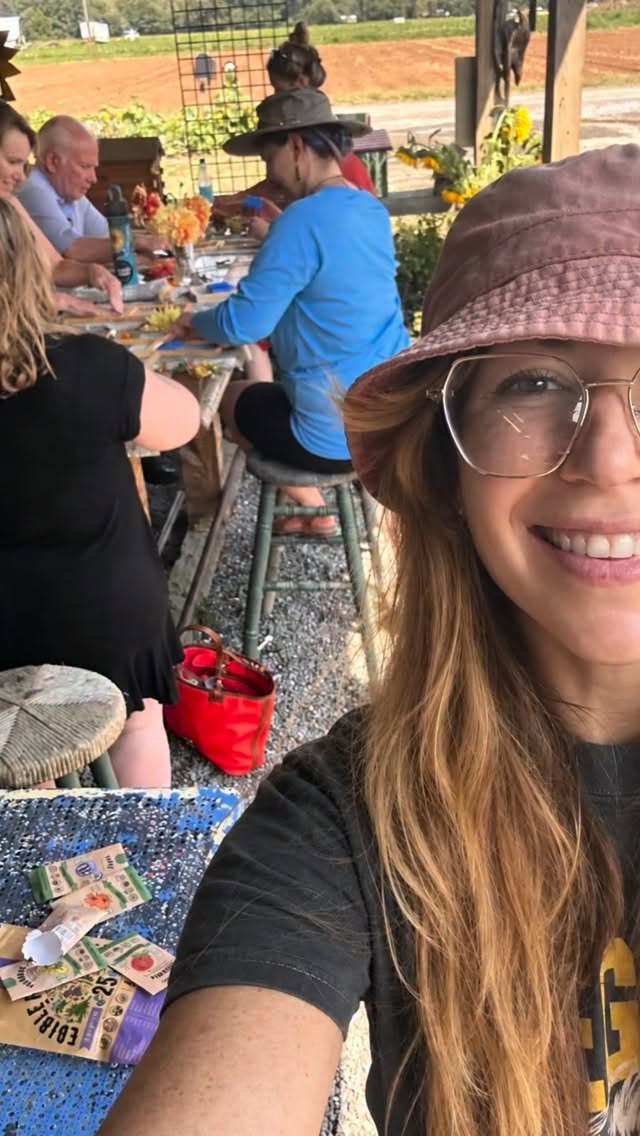 It has been quite the beautiful transition into fall. The family and I have stayed busy creating art, helping me with my workshops, camping @campgemstoneoasis, raging it late night at Boomtown in AVL, touring the world through food- Antarctic snow cones- yes please🐧, making awesome shirts with our doggie faces 😂, helping make play dough for school (we have an official pre-k and kindergartener🤯)and so many other sweet (and often a bit chaotic🤪) moments. Looking forward to all the upcoming Studio Blynne vending events and workshops sprinkled with all the wonderful family chaos🤪🤣🍁💕🍂 #studioblynne #autumn #ashevilleartist #joy #creativelife