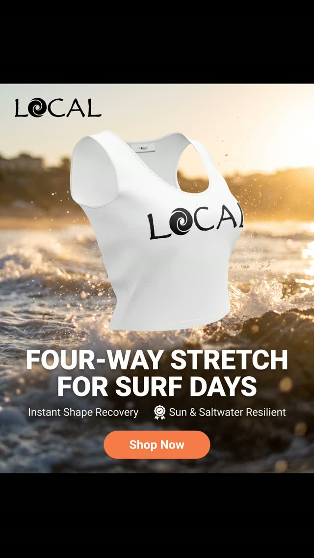 Our recycled polyester crop tops blend sustainable durability with a sleek, comfortable fit.
.
.
https://www.localclothes.com/product-page/crop-top
#LocalClothes #localclothing #local #surf #surfwear