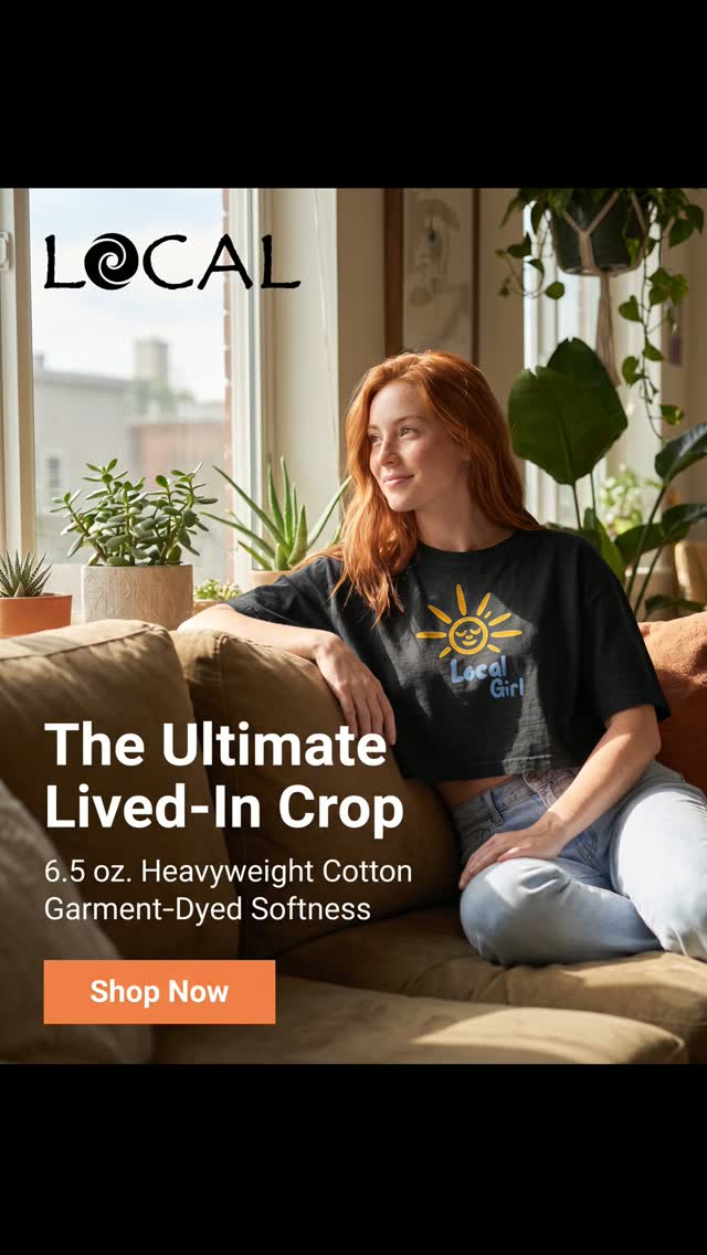 Our heavyweight, organic cotton cropped tee offers sustainable comfort and a perfect, flattering fit
.
.
https://www.localclothes.com/product-page/women-s-local-cropped-tee-1
#LocalClothes #localclothing #local #surf #surfwear