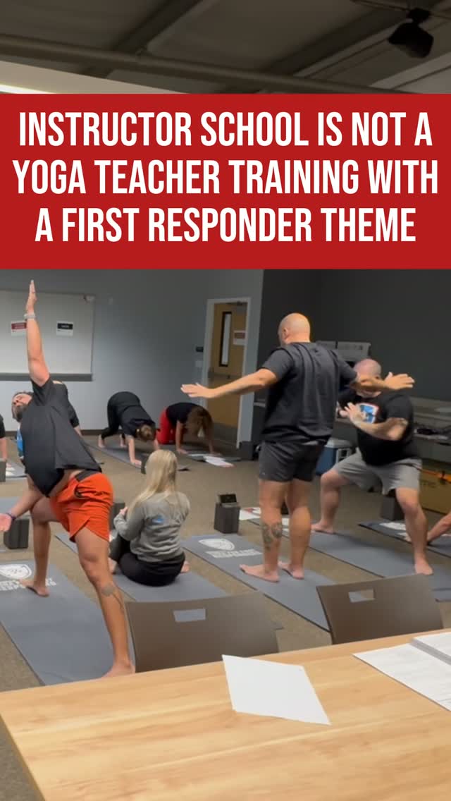 Most people assume Instructor School is about learning to teach yoga. Olivia would tell you that's the smallest part of it.
You'll learn the protocol, the anatomy, the breathwork, the neuroscience, how to cue and how to structure a class. There's a 300-page manual. But the week is built around a harder test: whether you can hold up while you lead, because the room you're going to walk into won't make it easy.
"It's really given me the strength to feel confident in my delivery as well as understand my own body and what it's capable of." Anonymous 911 Dispatcher, Instructor School Class 040.
Which of these questions would be hardest for you? Tell us in the comments.
Public registration for March 1–5, 2027 in Albuquerque opens tomorrow, October 1.
#yogaforfirstresponders #instructortraining #firstresponders #firefighter #publicsafety
