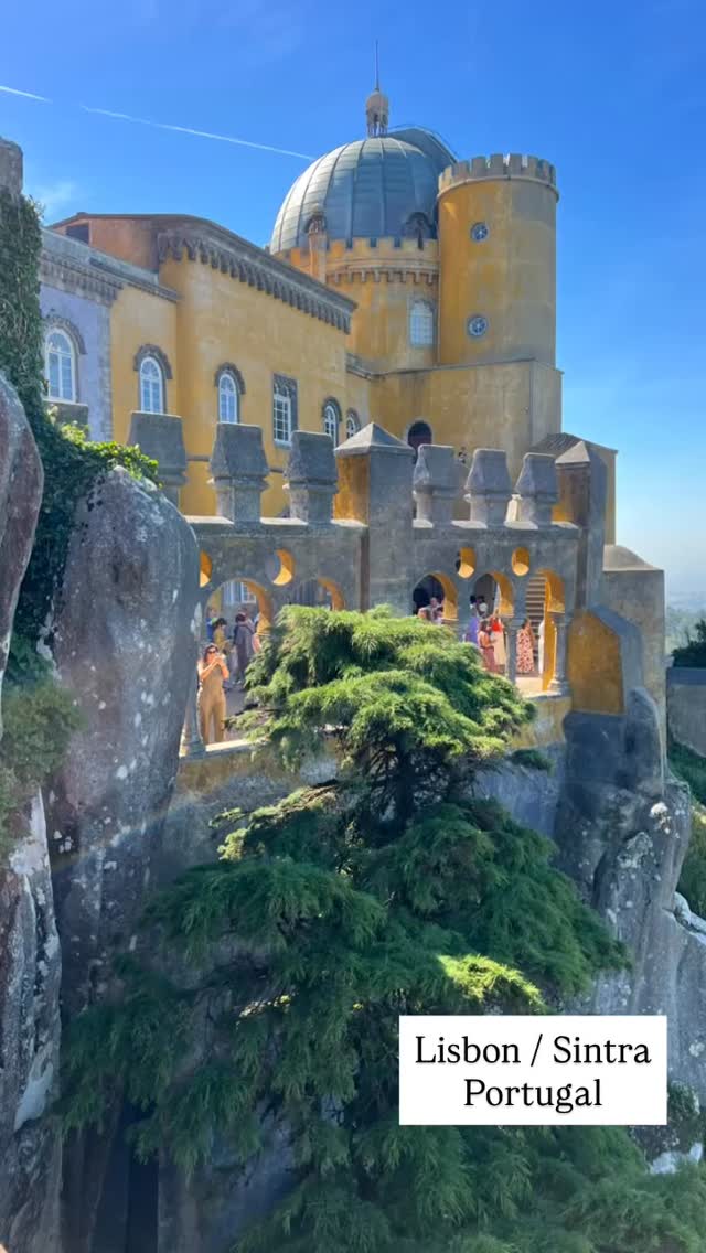 Our 2nd day in Lisbon we drove to Sintra, Portugal - toured the Pena Castle “Fairy Castle” in Sintra today. This was stunning. Pictures can’t grasp the detail of this beautiful palace. Truly gorgeous. #penacastle #sintraportugal