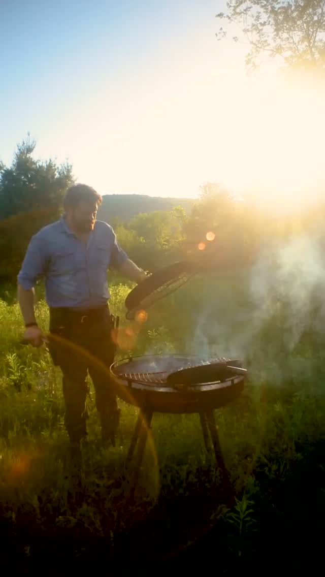 Apricots over the fire. Cheese in burning hay. Honey over the top.
An afternoon from the archive, when the whole meal belonged outside.
Arthur gets the last word.
Film by @leahcorbin.