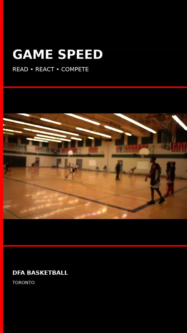 Game speed changes everything. 🏀
Read the floor. React on time. Compete through the possession.
The goal is not just to know what to do — it is to execute it under pressure.
#DFABasketball #DowntownsFinest #TorontoBasketball #PlayerDevelopment #BasketballIQ #CanadianBasketball