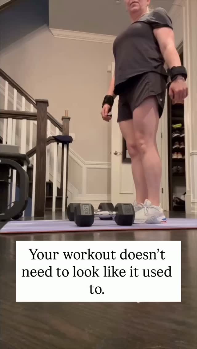 There can be a temptation to measure what you’re doing now against what you used to be able to do.
Maybe you used to run regularly. Take classes several times a week. Lift differently. Recover faster. Or simply have more time to give to exercise.
But what worked for you then doesn’t have to be the standard you hold yourself to now.
Your body may be different. Your schedule may be different. Your priorities may be different. That doesn’t mean movement matters any less. It means the way you approach it may need to change.
The question I’d rather ask is: what does my body need from me now?
For me, strength training has become a big part of that answer.
Your best routine isn’t necessarily the one you used to do. It’s the one that supports the life you want to keep living.