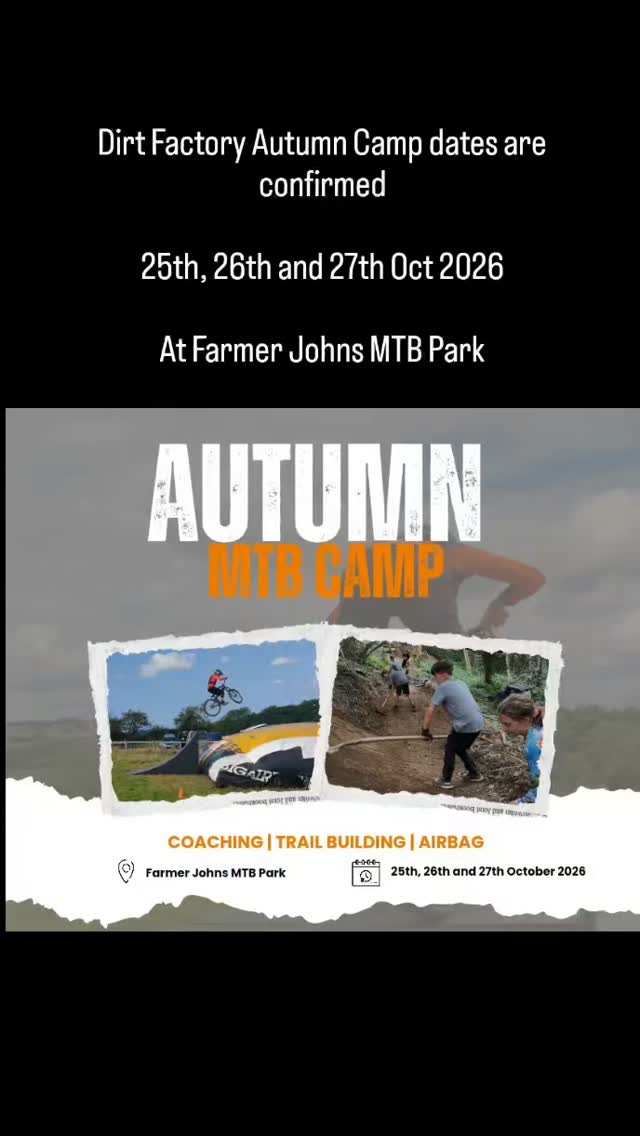 Get the dates in your diary and a place booked as it will sell out fast!!
Booking via the @dirtfactorymcr website
#mtbcamp
#fjmtb
#kidsmtb
@fjmtb