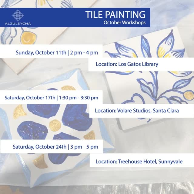 Alzuleycha October Tile Painting Workshops are live! 🎨🇵🇹
Looking for a creative weekend plan? Spend an afternoon slowing down, learning traditional azulejo painting techniques, and handcrafting your own ceramic tile.
✨ All materials included.
✨ Beginner-friendly & hands-on.
✨ Small groups for personalized guidance
Spots fill quickly—head to the link in our bio to browse open October dates and lock in your seat!
>><< 🤍 >><< 🤍 >><< 🤍 >><< 🤍 >><<
#tilelovers #AzulejoWorkshop #tilepainting #bayareaworkshops #ThingsToDoInTheBay