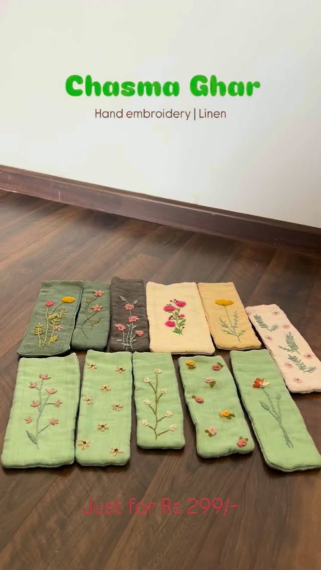 Chasma Ghar an easy soft cover for your sunglasses / reading glasses , takes less space in your sling or purses.
Everyday Essentials π€ Hasel free
DM FOR BULK ORDERS
#chasmaghar #sofcover #everydayessentials #handmade #handembroidery