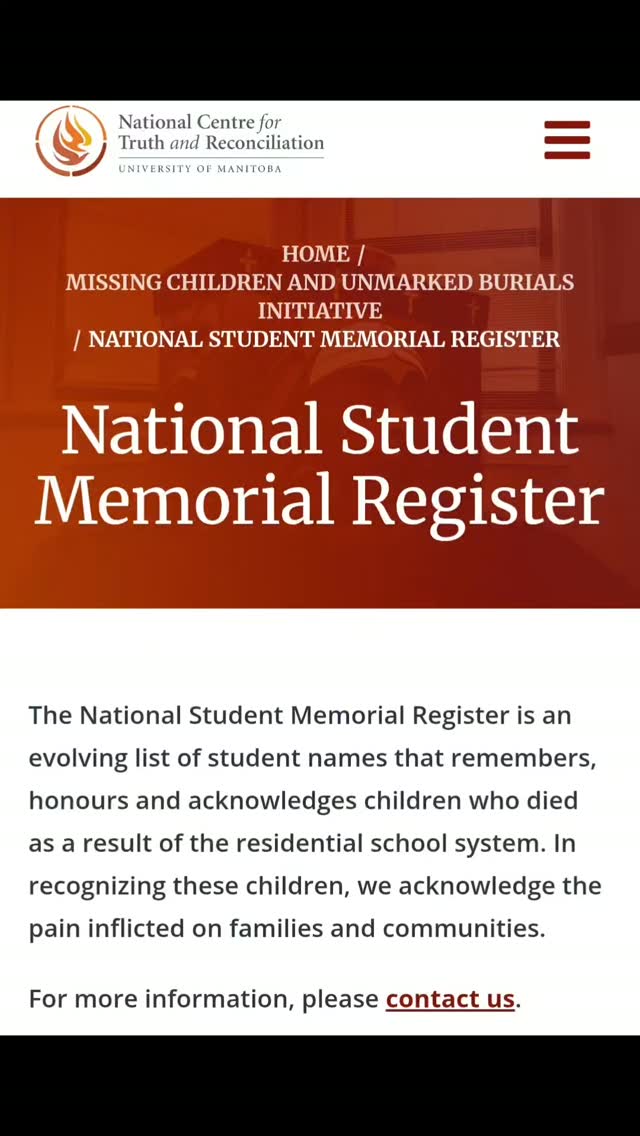 https://nctr.ca/missing-children-and-unmarked-burials-initiative/national-student-memorial-register/
The National Student Memorial Register is an evolving list of student names that remembers, honours and acknowledges children who died as a result of the residential school system. In recognizing these children, we acknowledge the pain inflicted on families and communities.
#Denialism #Alberta #canada #Indigenous #TRC