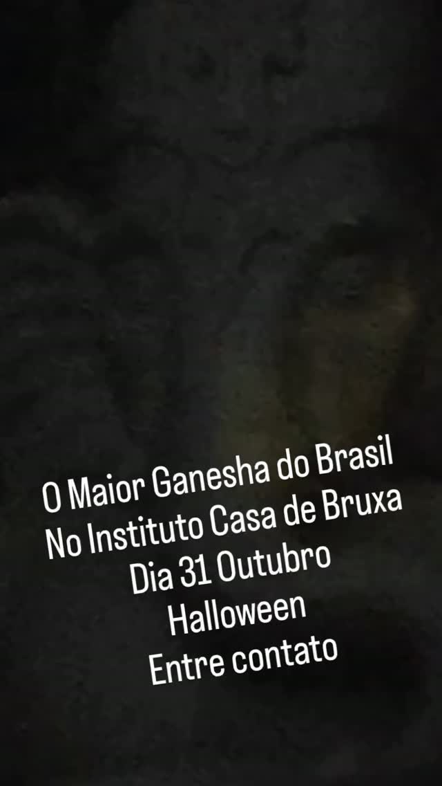 Halloween 30 Anos Casa de Bruxa
Com a inauguração do maior Ganesha do Brasil
Dia 31 outubro Entre no site www.casadebruxa.com.br
#CasaDeBruxaHalloweenMagia #bruxarianatural #taniagori #ɢᴀɴᴇsʜᴀ