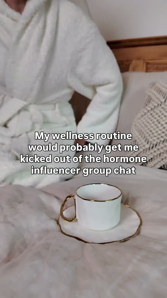 My actual health routine is pretty boring.
I drink coffee first thing on an empty stomach.
I move my body everyday. Sometimes I lift weights, sometimes I do yoga, and sometimes I walk on my walking pad while I finish my charts.
I prioritize sleep a lot more than I used to, and I build in rest, I don’t “earn it”.
I eat in a way that supports my health goals, without needing every meal to be perfect, and sometimes I book myself a massage because lying quietly in a room where nobody needs anything from me sounds pretty great 😂
There is no 5am cold plunge, 17-supplement stack or perfectly optimized morning routine happening over here.
I think that’s important for you to see too.
The goal of taking care of yourself should be to help you have more energy, feel happier and stronger, and enjoy your life more, not to make health another full-time job you feel like you’re failing at.
The boring things done consistently matter a whole lot more than the perfect routine. 🤍