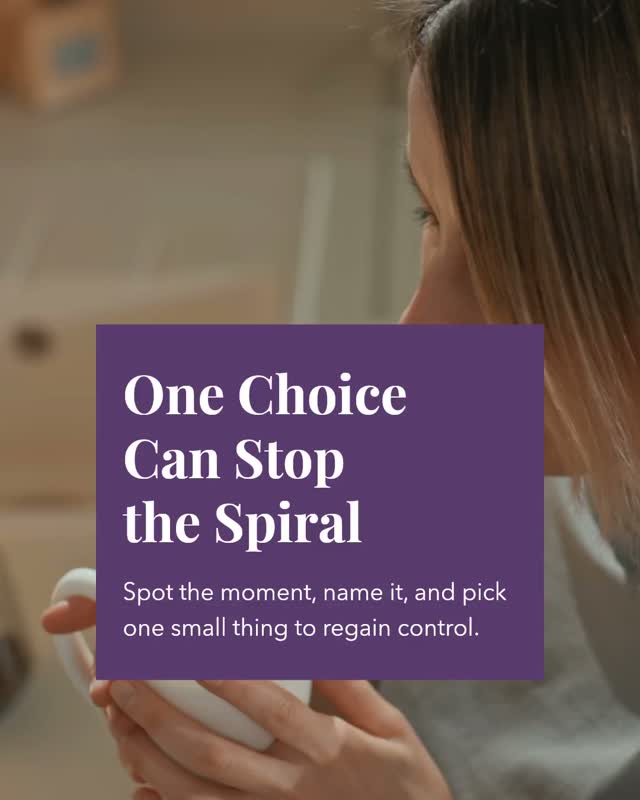 One rough day can turn into a rough week fast if you let the spiral run the show.
The reset starts small. Eat the next meal, take the walk, and get back to your routine instead of waiting to feel ready again.
That one choice can change the whole tone of the week.
Whatâs one reset you use when the day gets messy? #CoachParis #Healthcoach #Powerof13 #wemeetyouwhereyouare #Healthandwellness