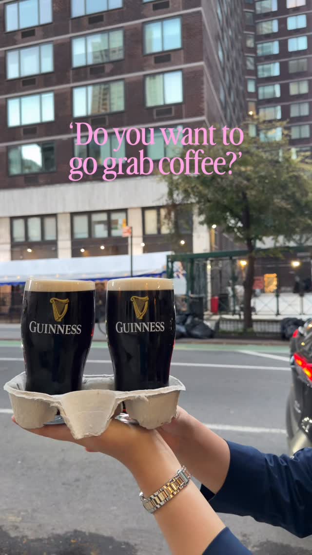 This is what I mean when I say let’s go grab coffee btw ☕️ have you tried our Guinness? If not, this is your sign 🥂
#nycbars #guinness #nycrestaurants #nyceats #midtownnyc