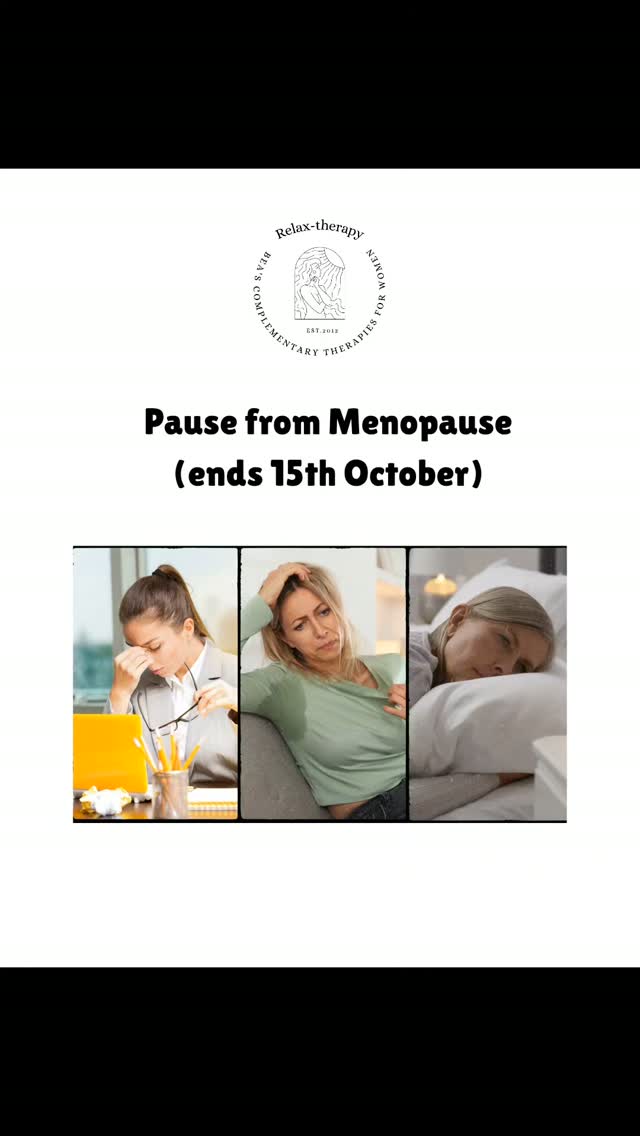 #menopause #menopausesymptoms #relaxtherapypurley #massage #reflexology