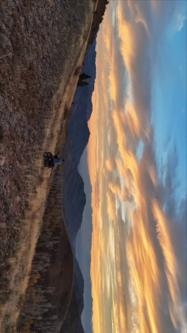 While scouting fall colors, this ridge line were to epic not to ride as the sky blow up.