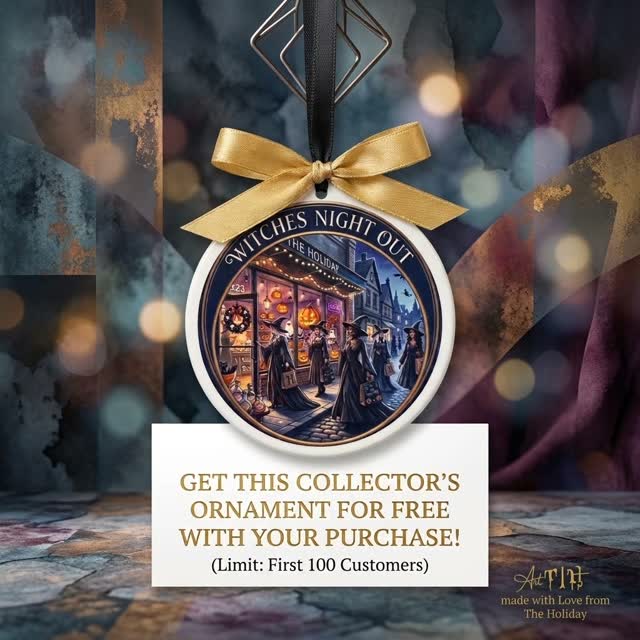 This ornament is you free with purchase 🧡 See you tonight for Witches Night Out!
#witchesnightoutlivermore #homedecor #california #halloweendecor