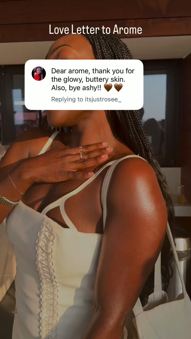 Love Letter to Arome 🥹🤎✨
Bye Ashy 📌
#shoparome #loveletter #skincare #bodycare #bodycareroutine