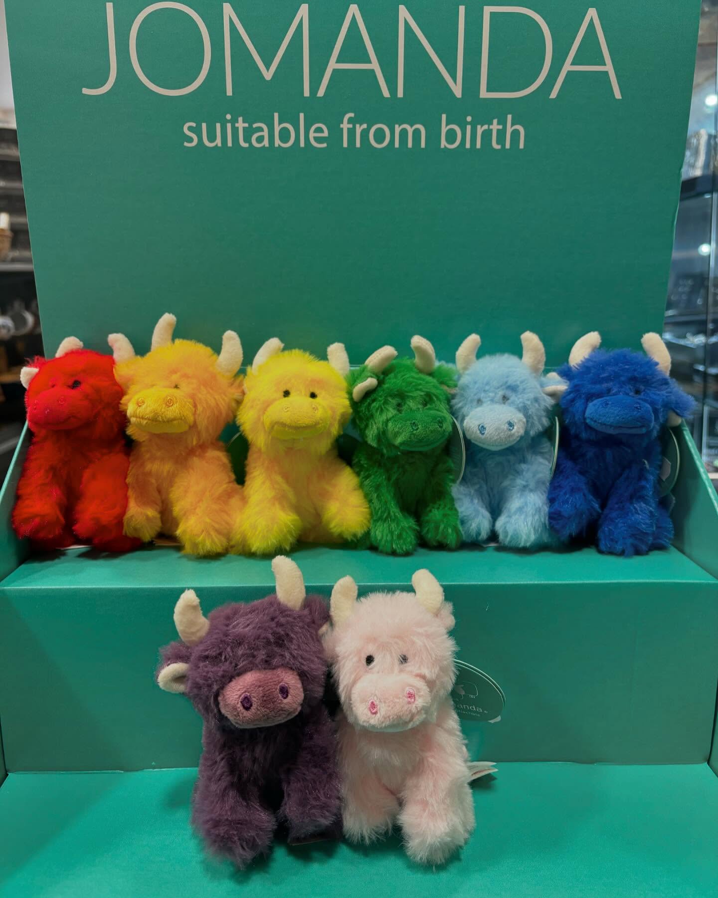 Our lovely new mini COOllectibles in stock online and in the shoppy! β€οΈπ§‘πππ©΅πππ©· They all have gorgeous Scottish names tooβ¦. SWIPE -> #highlandcow #plush #scottish #oban #ballater #angus #jock #arran #scotlandhighlsnds #scottish #scotshots #scottishcollective