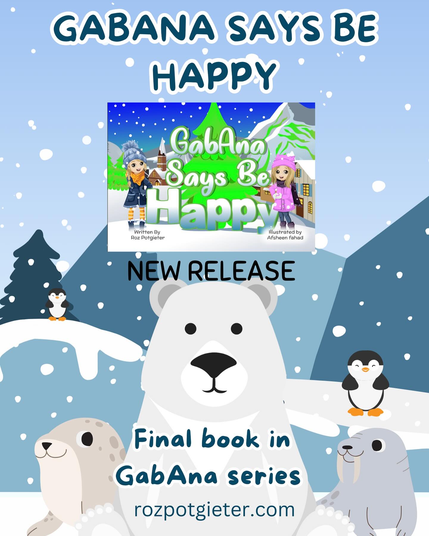 New Release: GabAna Says Be Happy - The Final Book in the Series! ๐
Get ready for the grand finale! This rhyming, fun, and educational adventure will have kids enjoying, learning, and feeling inspired. GabAna Says Be Happy is packed with joy, gorgeous illustrations, positive vibes, and life lessons. Perfect for young readers who want to explore how to choose happiness in every moment. rozpotgieter.com
Join GabAna in this exciting last book, where fun meets wisdom in the most delightful way. ๐โจ Donโt miss outโgrab your copy and spread the happiness today! #GabAnaSeries #BeHappy #InspireKindness
#GabAnaAdventures #newrelease #childrensbooks #kidsbooks #bookstagram #books #picturebooks #kidsbookstagram #reading #booksforkids #children #raisingreaders #childrensbookstagram #booklover #bookworm #storytime #childrensliterature #author #kidsbookswelove #read #readaloud
#usbornebooks #fun #educational #neverstoplearning #happy #bookseries