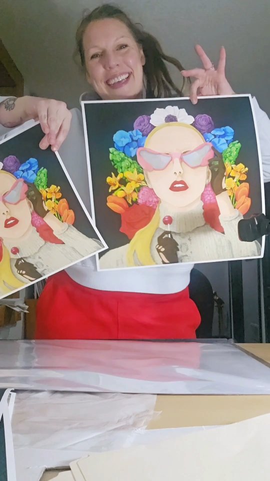 It's been a journey to create her and to get prints made 😅🤩🥳❤️ Valerie Prints in bio! #valerie