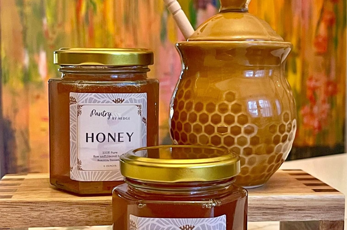 ๐๐Yummy local honey on its way to Bee Inspired Staging๐๐ #localbusiness #hedge #memphismade #savethebees