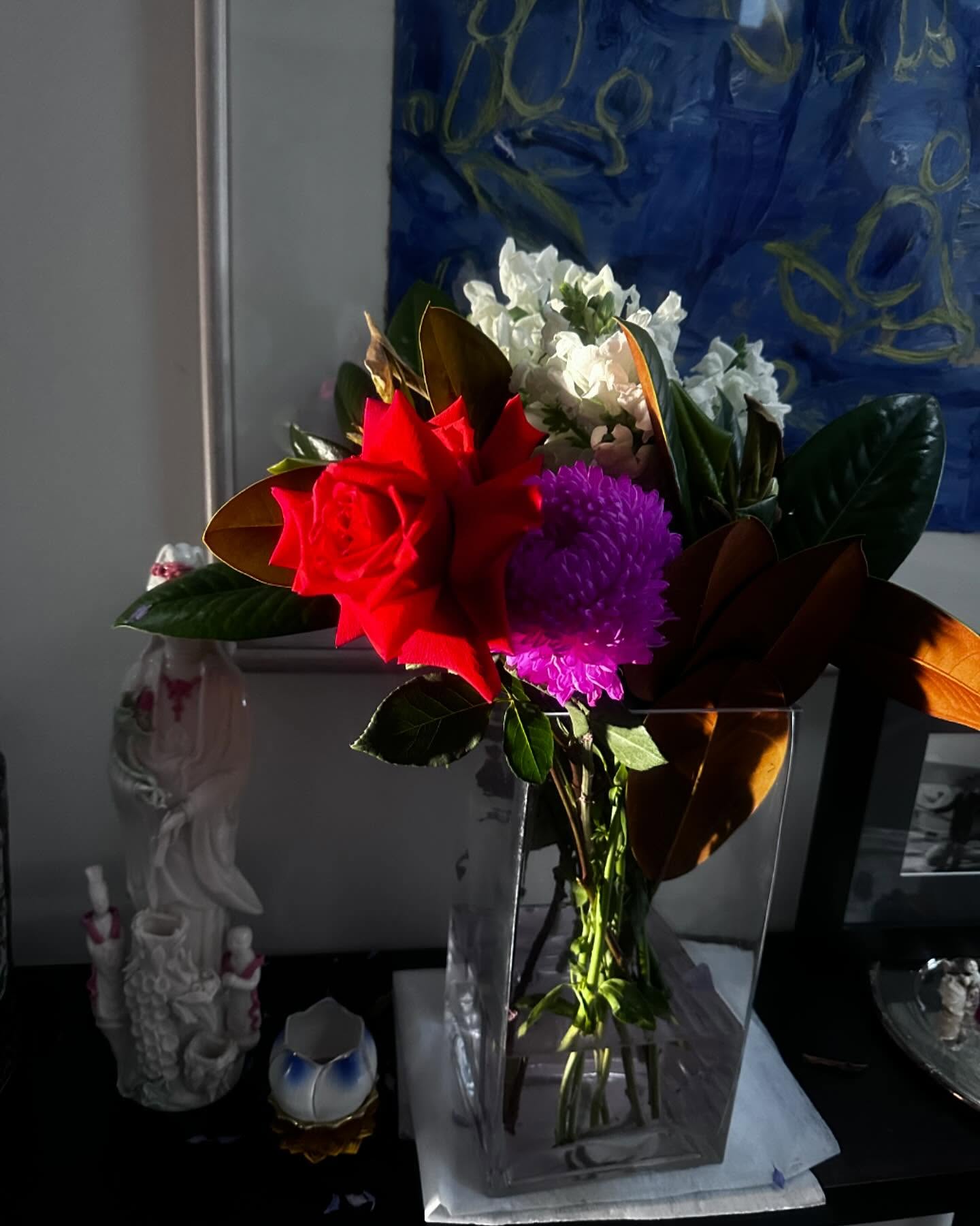 When your client sends you flowers and your neighbour does too, and two weeks later they are STILL going.
#freelance #artsmarketing