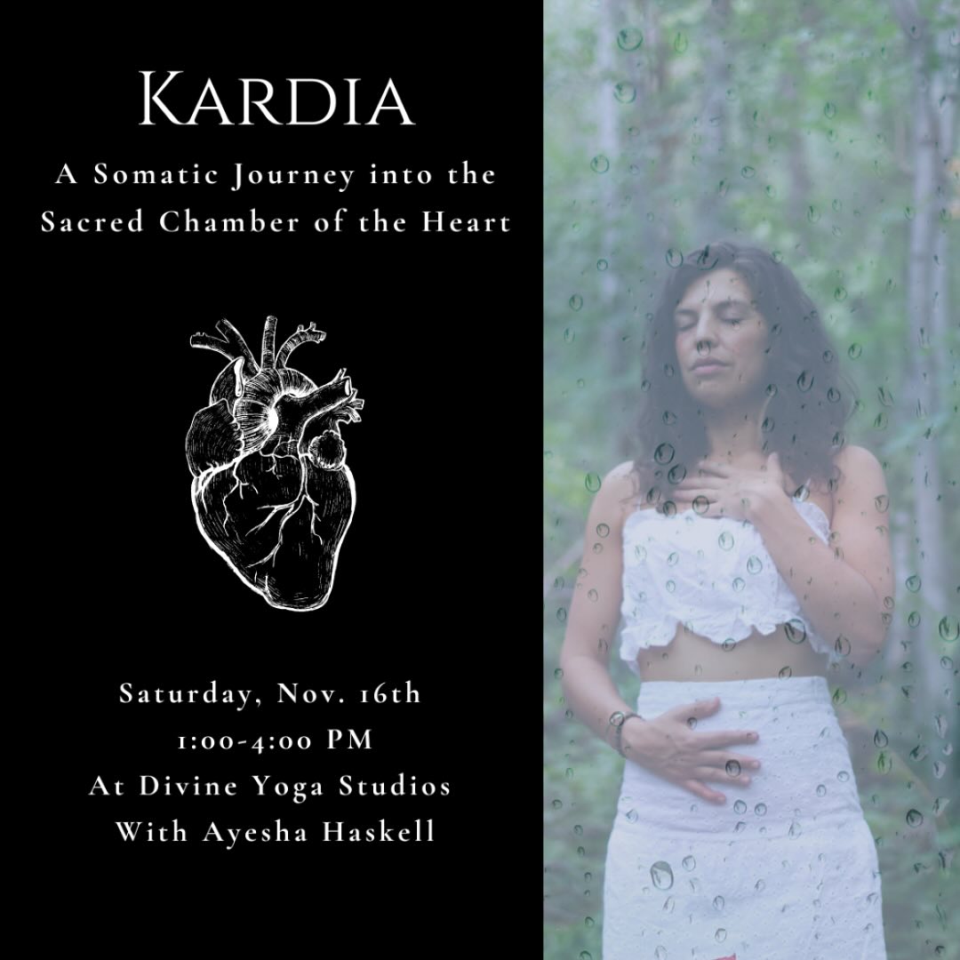 It’s Scorpio season ❤️🔥❤️🔥and I am feeling all fired up to share a special offering that has ignited my soul and deeply supported me through one of the craziest roller coaster years of my life~ Returning to my Heart. 🫀
So much more than just a blood pumping, physical organ, the heart has long been honored by many ancient Wisdom traditions as the center of our being and the source of our innate wisdom. Modern Science is slowly catching up in understanding why. This exploration will be a mergence of these two often polarized ontologies that are actually saying the same thing, only using a different language.
This is NOT your typical heart opening yoga class that offers a bunch of backbends & a cliche quote about following your heart. While these classes are beautiful & absolutely inspiring, often we explore the heart without fully understanding the actual physiological processes & science around what makes the heart so incredibly powerful to truly make way for tangibility in the body.
In this experiential journey, we will re-member the heart as our sacred center through an embodied understanding. We will learn WHY the heart truly is the master conductor of our entire being, HOW to establish coherence in the heart, HOW to integrate somatic practices that foster a deepened awareness & opening to live a fuller, more embodied life, HOW to heighten our own sense of aliveness, & HOW to materialize our hearts desires. We’ll explore sensory play, somatic movement, heart energetics, HeartMath & a sound bath guiding us into the materialization of our hearts deepest longing.
Join me for a somatic voyage into unlocking the potential of the heart & the essence of your being: Kardia
❤️🔥Kardia:A Somatic Journey into the Sacred Chamber of the Heart❤️🔥
Nov. 16th, 2024 1:00-4:00 PM
At Divine Yoga Studios
With Ayesha Haskell
Sliding Scale: $33-$55
Link in bio! ✨
#somaticexperience #somaticexperiencing #somaticmovement #somatics #utahyoga #yogautah #utahyogacommunity #heartcoherence #heartbrain #heartmath #kardia #heartcentered