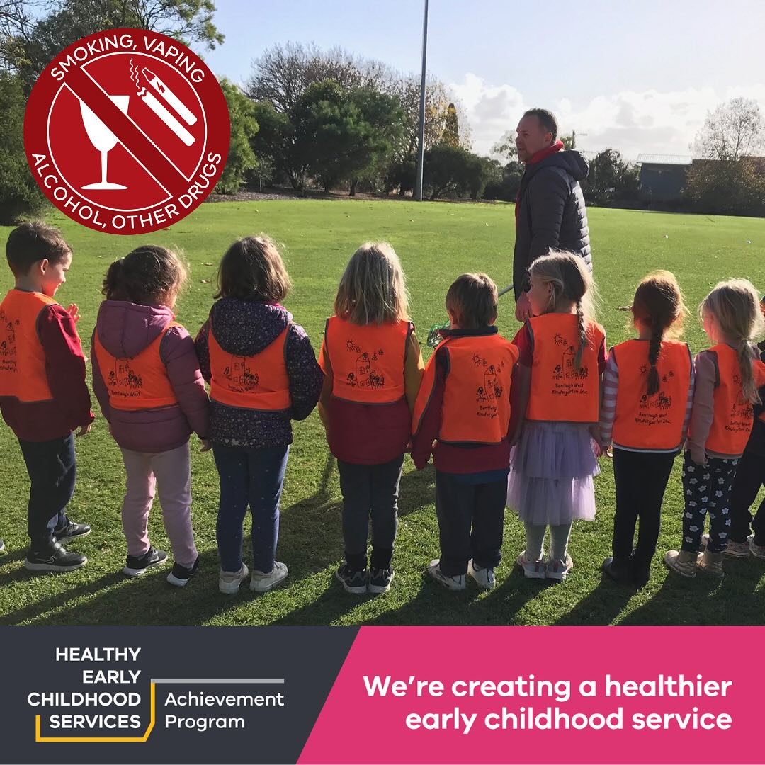 Exciting news! Our service has been awarded Victorian Government recognition for Smoking, Vaping, Alcohol and other drugs health area in the Achievement Program. This means we have
successfully demonstrated how we are meeting best practices for this health area.
The @achievementprogram is a free health and wellbeing initiative for early
childhood services. More information about the program can be found here:
https://www.achievementprogram.health.vic.gov.au/