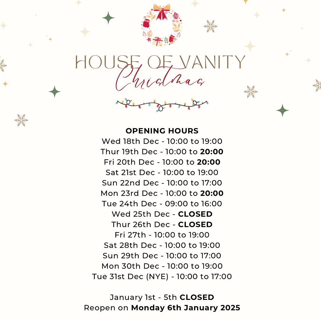 🎄Christmas opening hours 🎄
The festive season is approaching which means our christmas slots are now open! We’re so grateful for your continued trust and business, and we’re excited to share in the festive spirit with you. Our team is here to help make your holidays bright, so don’t hesitate to stop by for any last-minute needs! 🎅🏼
