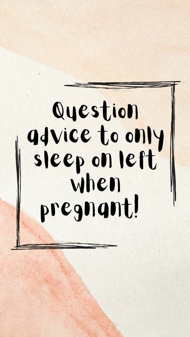 Please question advice to sleep only on your left while pregnant!
NHS advice states ‘the safest position to go to sleep is on your side, either the left or right.’. https://www.nhs.uk/conditions/stillbirth/prevention/
There is evidence that links sleeping directly on our back post 28 weeks with still birth, so adopt side sleeping after this point…
For help with managing musculoskeletal pain during pregnancy or postnatally, book an appointment online via my website or ‘book here’ link in my highlights.