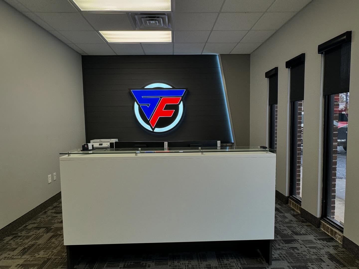 We’ve been working hard to get our new Greenville Office branding installed! Stop in to check it out, just across the street from TopGolf on Pelham Rd.
32 Boland Ct, Greenville, SC 29615
#ledsigns #interiorsignage #signage #signs #design #branding #graphic design #signforce #branding #acrylic #ledsignage