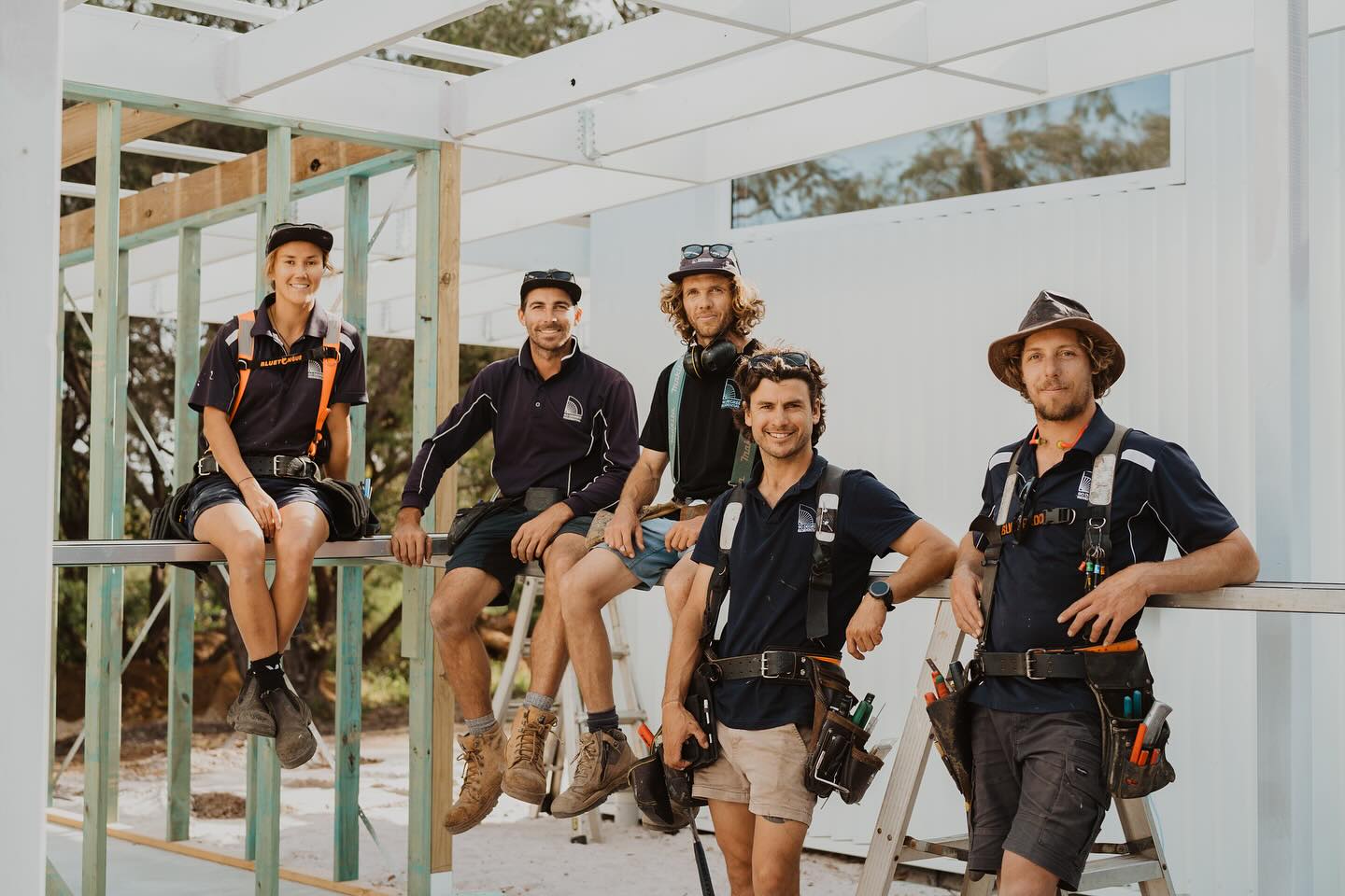Team 90 Degree 👋 Left to right: Mezz, Michael, Jasper, Marty and Bryce 📸 @parishawkenphoto