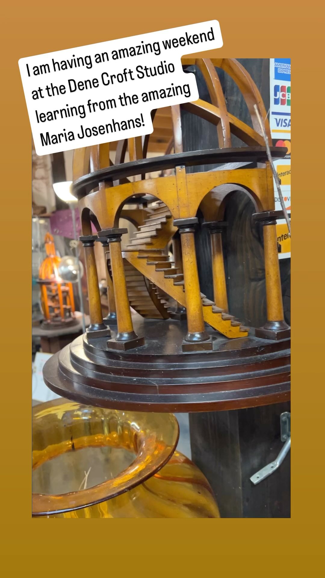 Dene Croft Studios in North Vancouver is such a fabulous and inspirational space. I am enjoying my workshop with one of my favorite artists, Maria Josenhans, immensely! What a great way to spend a weekend. #artworkshop #paintingworkshop#mariajosenhans#denecroftstudios