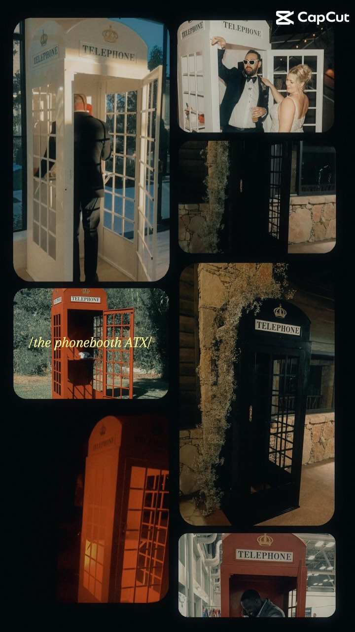A color for every aesthetic 🖤🤍❤️ #audioguestbook #phonebooth #vintagewedding