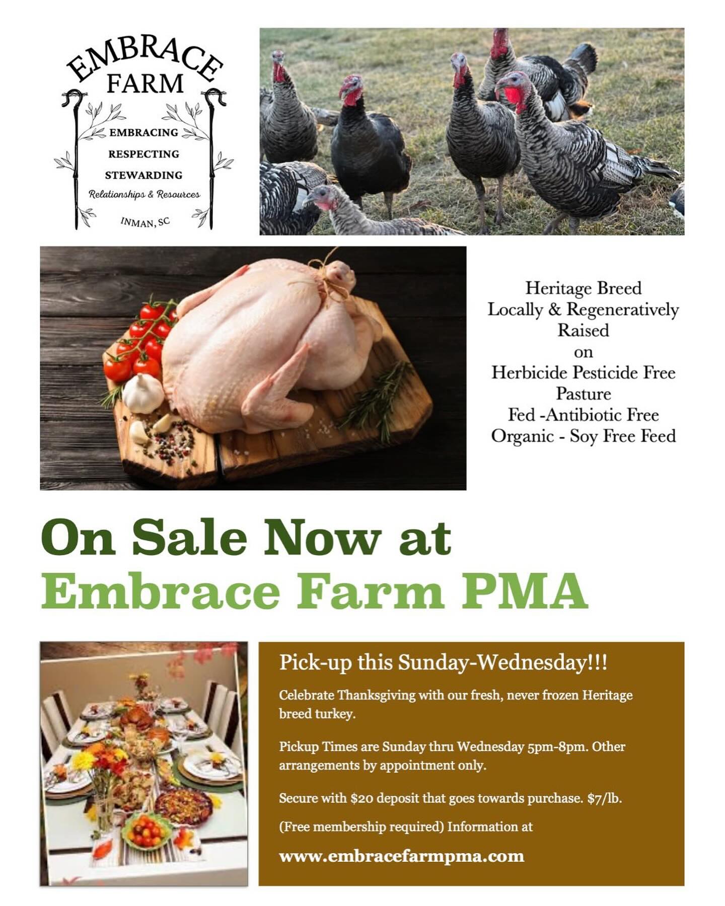 We’ve only got 3 turkeys left!!!
Get’em before they’re gone!!!