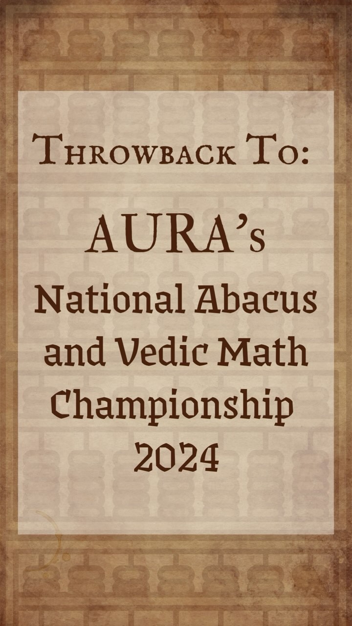 Throwing it back to the incredible moments from last year’s championship! 🏆✨ From solving lightning-fast calculations to celebrating young math geniuses, the energy was unmatched!💡🧮
Ready to create new memories this year? Join us for the National Abacus and Vedic Maths Championship 2025! Let’s make it even bigger and better!
📅 19th Jan 2025
🎟️ REGISTER NOW with the link in our bio‼️
.
.
.
#nationalchampionship #abacusandvedicmathschampionship #abacuscompetition #vedicmathschampionship #abacus #abacuskids #abacuslearning #abacusforkids #abacusmaths #vedicmaths #vedicmathematics #abacusandvedicmaths #nurturingyoungminds