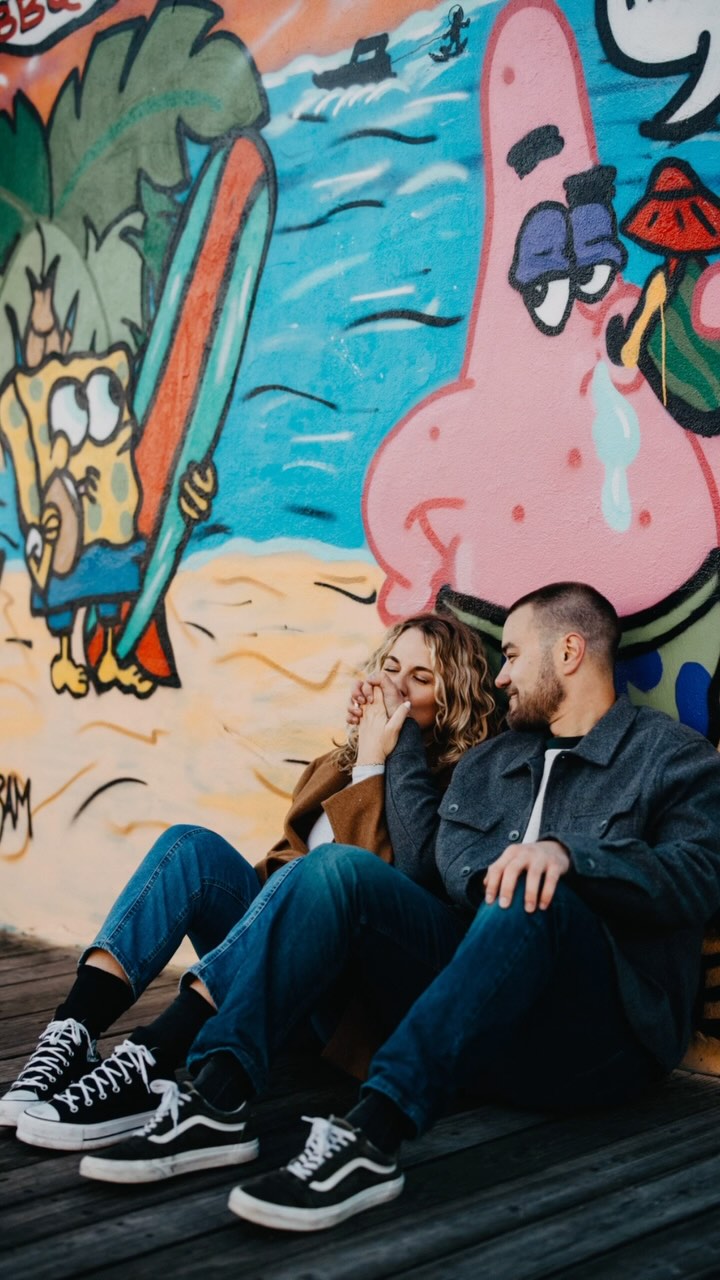 🧽🌸🍕🌊💦🤓🎄 ….couldn’t stop giggling in the cold with keeg-bob + dean-trick, thanks for coming to oc, can’t wait for the wedding 🫶🏼