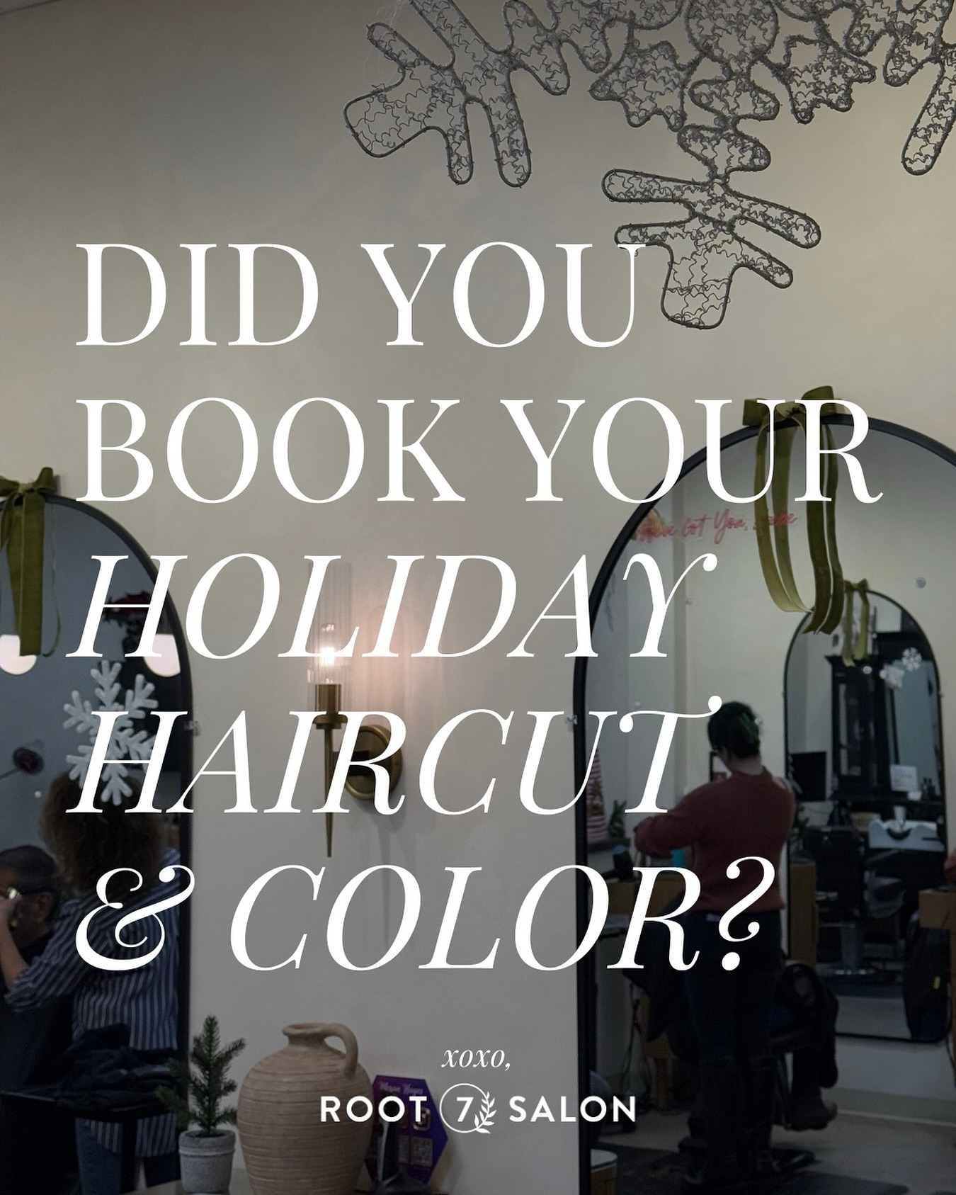 HURRY! We only have a few spots left for haircuts and color services before the holidays! Call 410-870-2258 or book online at root7salonmd.com to grab an appointment before they’re gone 🤎
#hair #hairsalon #baltimorehairstylist #marylandhairstylist #baltimorehairsalon #marylandhairsalon #perryhall #whitemarshhairsalon #whitemarsh #baltimore #baltimorehair