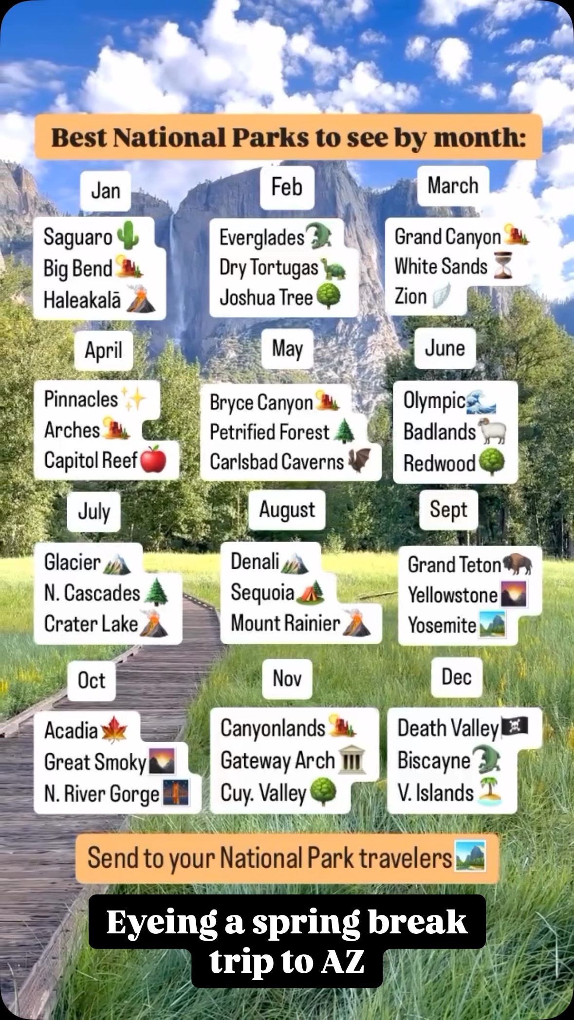 When’s the best time to visit {fill in the blank}?
Best time - when you’re able
Second best time 👆🏻