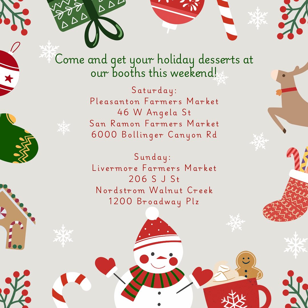 Aunt deb's coming over for christmas! Keep her mouth full of sweets instead of gossip. Our desserts are baked to perfection and ready to make your holiday celebrations even more special. They make a perfect last minute gift or a delicious dessert for the whole family to share!