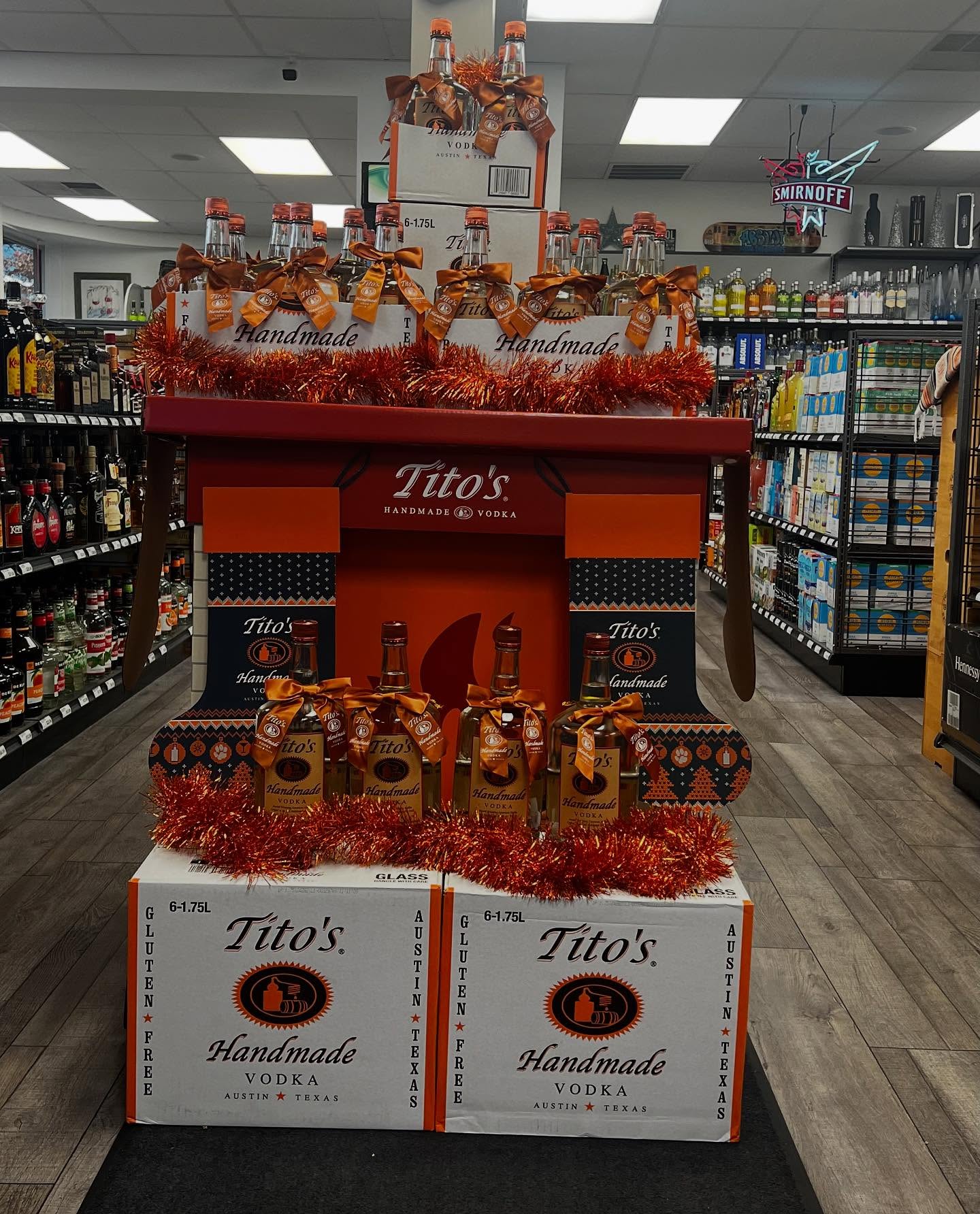 I guarantee Santa’s coming down our Chimney. #titos #vodkadrinks #martini #santa #onlyonaugusta #keepcalmandkeepdrinking