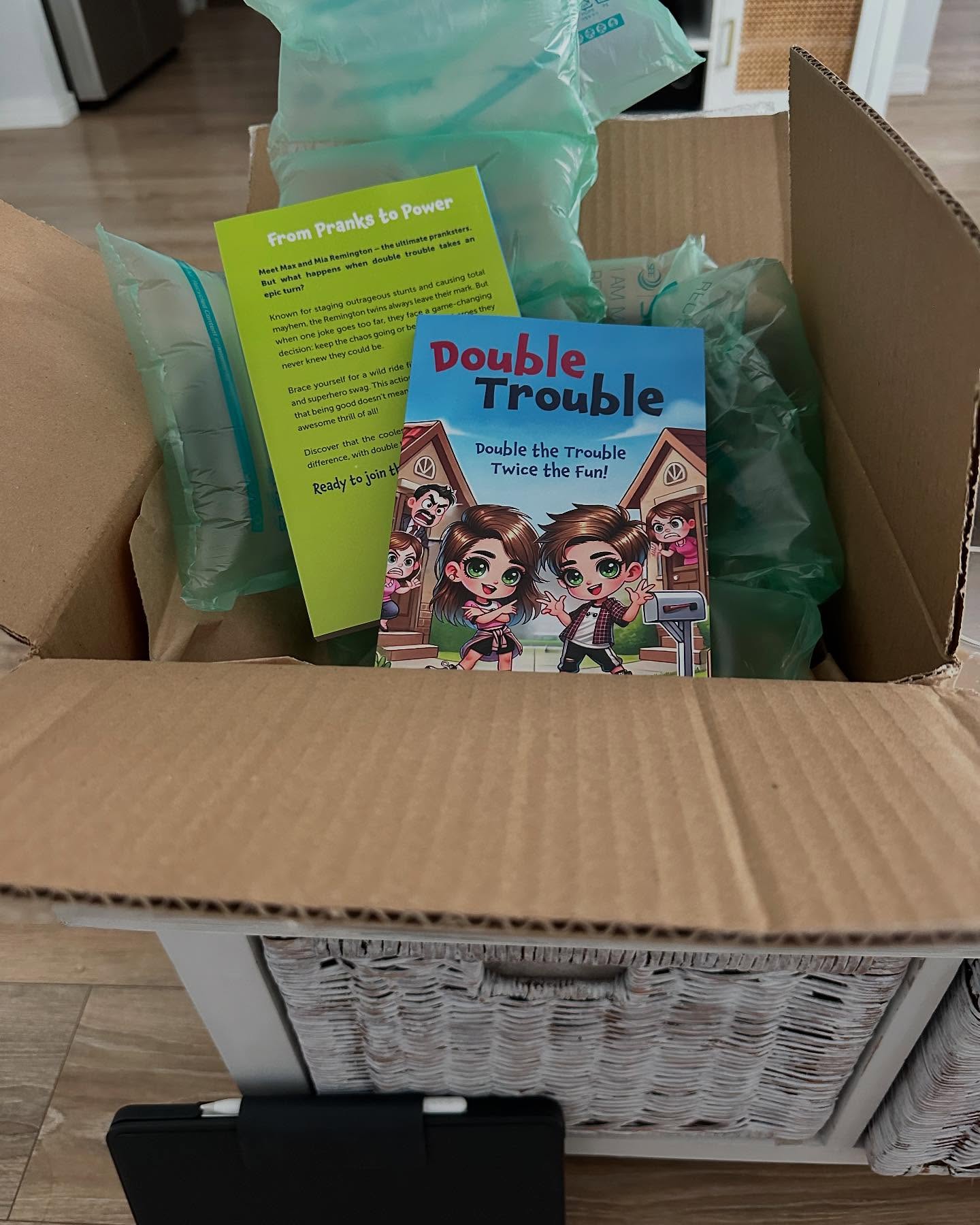 ๐ Exciting News! ๐ My first tween book is here! Get ready for laughs, mischief, and epic pranksโbut when double trouble spirals out of control, can chaos be contained? ๐ฅ๐ Perfect for adventurous readers who love a wild ride! #debutnovel #tweens #funny #pranks #mischief #mischiefmakers #happy #happyreading #tweenbooks #doubletrouble #kidsbookstagram #kidsfun