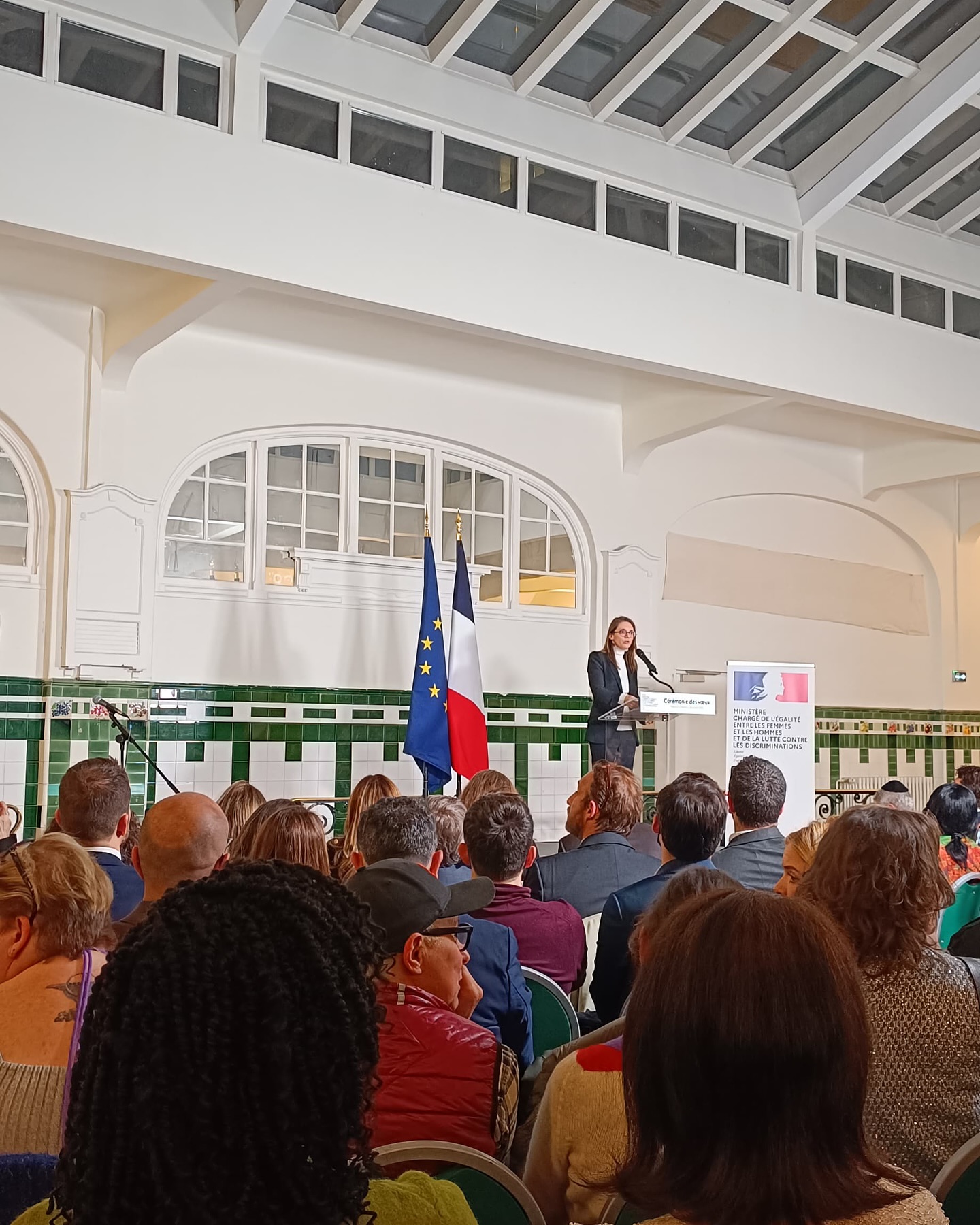 Sur invitation du Ministère chargé de l’Égalité entre les femmes et les hommes et de la Lutte contre les discriminations, UNiSSON a assisté hier, mardi 28 janvier 2025 à la Cérémonie des voeux d’Aurore Bergé au Palais de la Femme.
L’association était représentée par Inès Berlet, membre du conseil et Analia Telega, secrétaire d’Unisson
-
@culture_gouv #egalite #discrimination #homme #femme #auroreberge #partenariat #voeux #2025
@analiatelega @ines_berlet_soprano