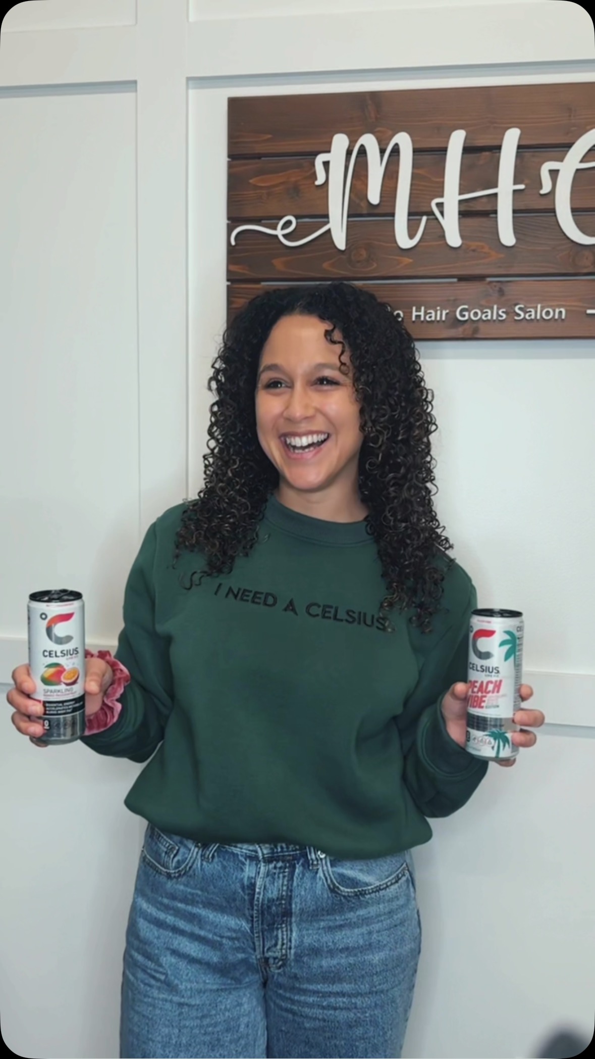 All you need is good hair and a @celsiusofficial (maybe two😏) in hand 😍