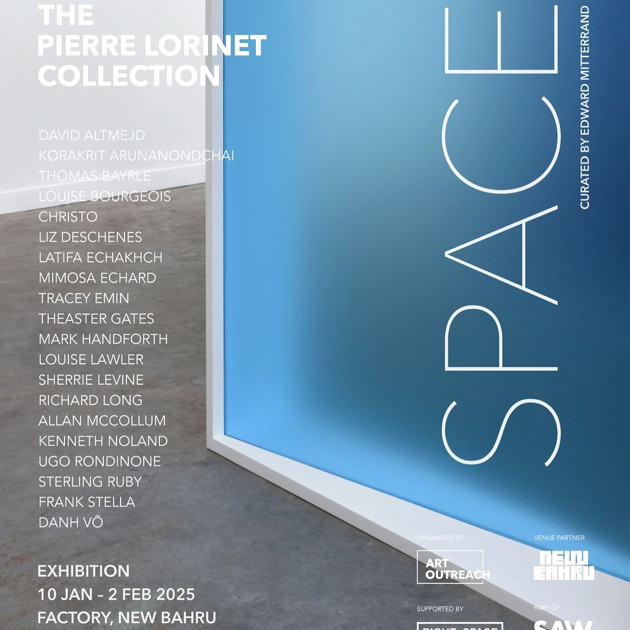 The third exhibition in Singapore exploring the Pierre Lorinet Collection curated by Edward Mitterrand and produced by Art Outreach with the help of our sponsors is opened daily 11am-7pm until February 2nd 2025.
…
#thepierrelorinetcollection #theastergates #kennethnoland #davidaltmejd #ugorondinone #sterlingruby #allanmccollum #markhandforth #mimosaechard #korakritarunanondchai #latifaechakhch #richardlong #frankstella #louisebourgeois #traceyemin #danhvo #lizdeschenes #louiselawler #sherrielevine #christo
…
#emanuelacampoligallery #heidigallery #hufkensgallery #kaufmannrepetto #chantalcrousel #paulacoopergallery #annelyjudafineart #clearinggallery #whitecube