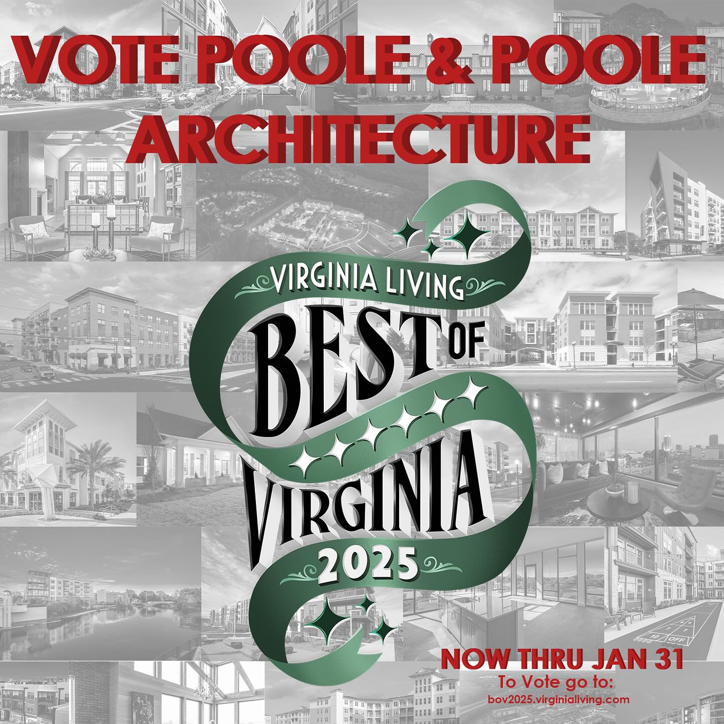 We are excited to again be in the running for Best Architecture Firm in Central Virginia! If you have a minute, and follow the link in our bio to vote for us!