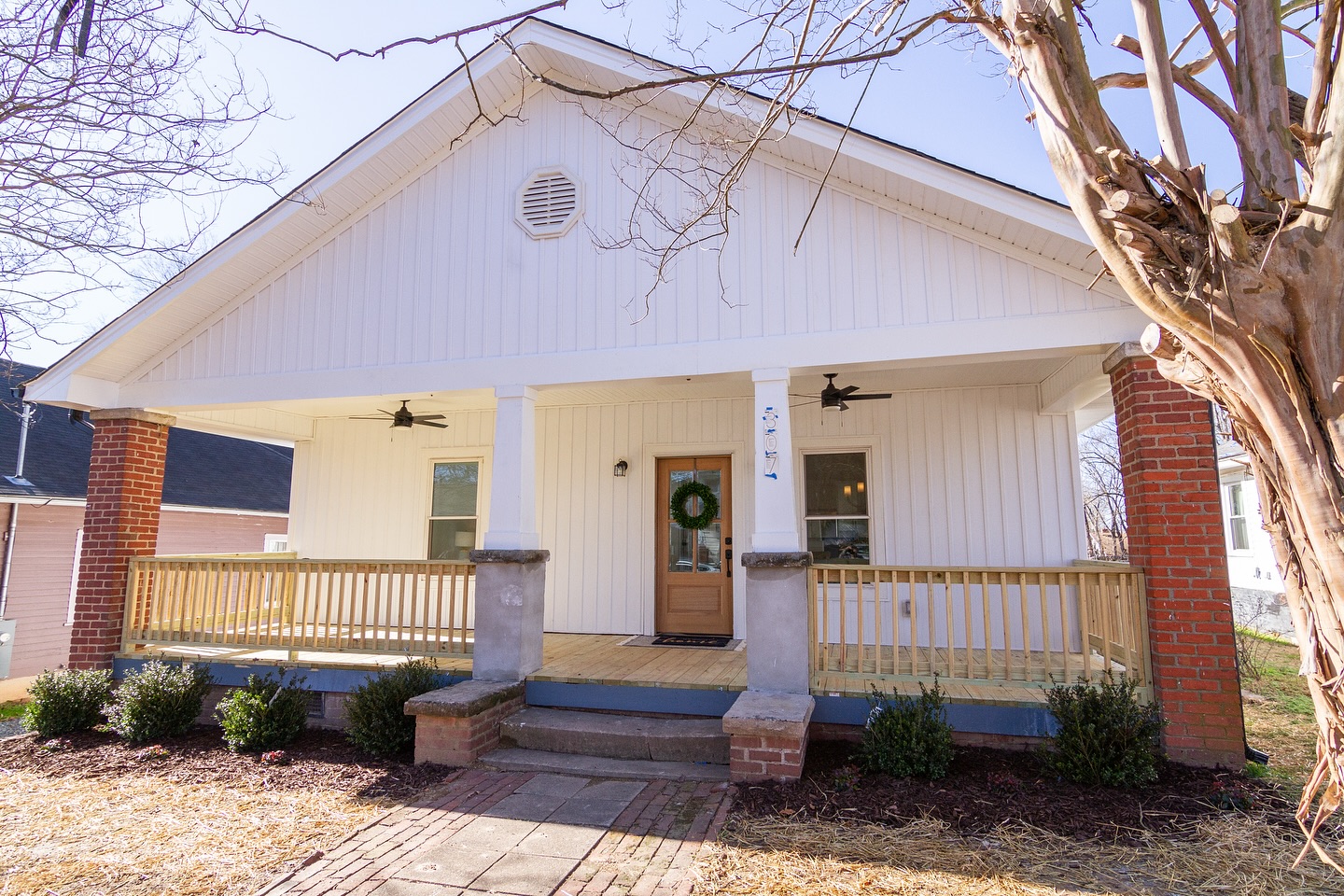 You won’t believe the transformation on this 100 year old house.
This house was leaning on the back side, suffering from neglect to the foundational piers. Once we fixed the piers, we had to reset that part of the house by leveling the floors.
But the real key to this transformation was reworking the floor plan from a 2 bedroom 1 bath to a 3 bedroom 2 bath. We still had plenty of room for a walk in closet for the primary.
One of our secrets to helping the next homeowner live big in a smaller footprint is by adding a huge deck. You can really expand your entertainment space to the back yard with a large deck.
What do you think of this transformation?