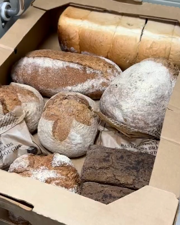Bread is the ultimate staple! Toast it for a quick snack, tear it into soups for extra comfort, or top with your favorite spreads for an easy, delicious treat. We have lovely daily donations from @stjohn.restaurant, stop by to see what we have in store today!