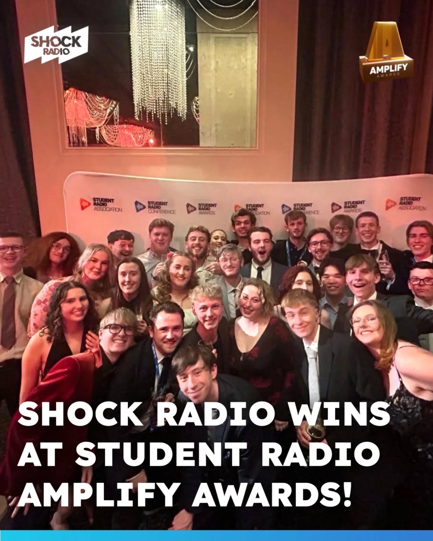 The SRA Amplify Awards were on Wednesday and Shock Radio picked up SIX awards! Congratulations to every winning station and to everyone who entered.
SRA Con in Salford was AMAZING - thanks to everyone who came and made it so special