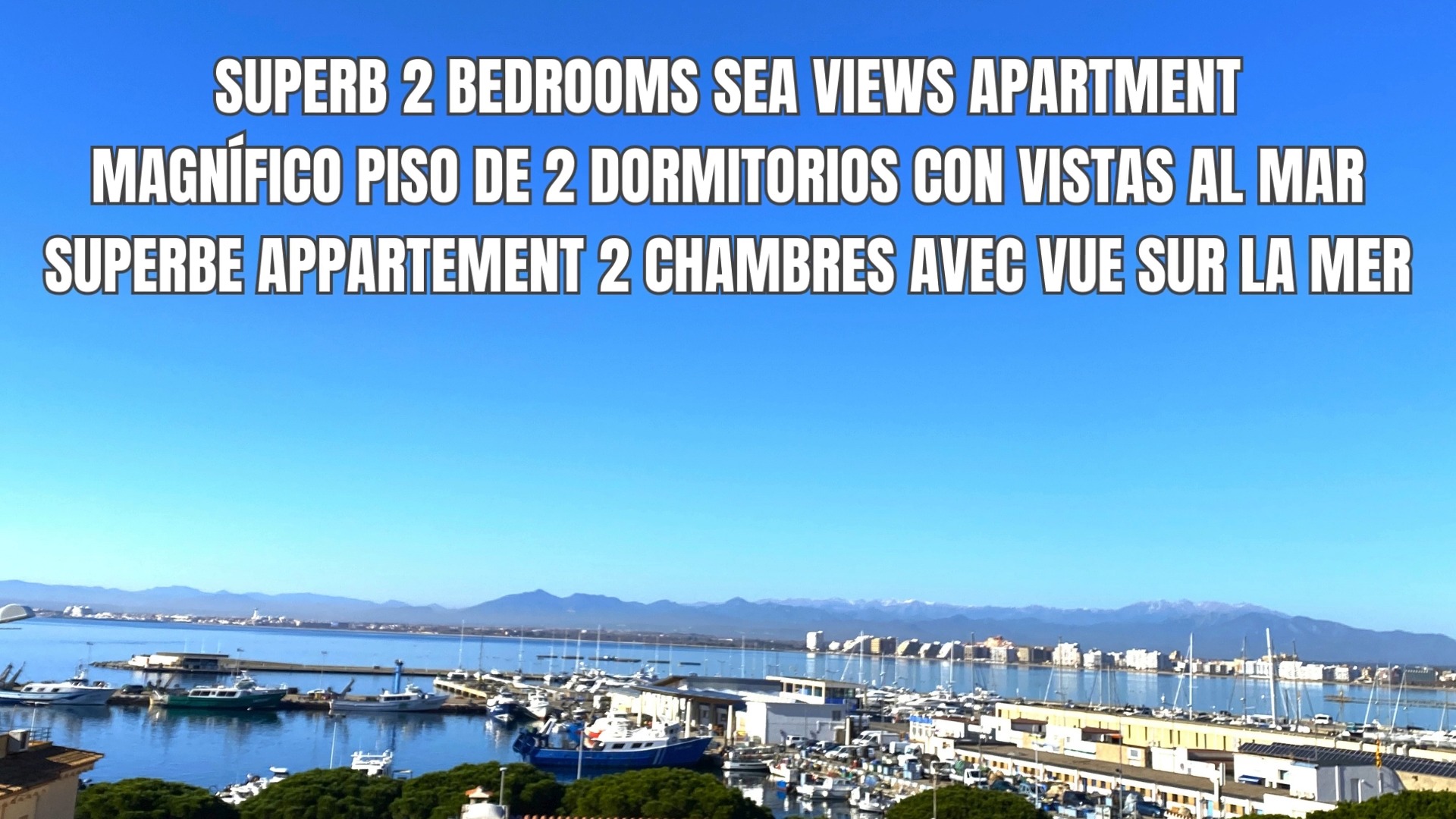 Superb sea view apartment for sale in Roses, Spain.
Magnífico apartamento con vistas al mar en venta en Roses, España.
Superbe appartement vue mer à vendre à Roses, Espagne.
Fantastische Wohnung mit Meerblick zu verkaufen in Roses, Spanien.