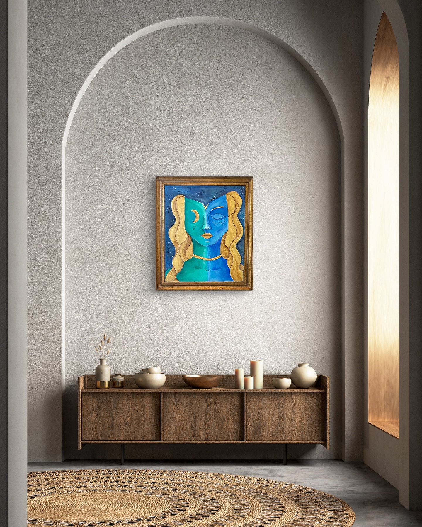 Here are a few different ways to style my “Beautifully Balanced” original piece! My favorite thing about this 30.5 x 26 acrylic on panel painting is the uniqueness that it will bring to any space. It is bold, luxe, and colorful.
Which look is your favorite?!
.
.
.
.
.
#wildridgemoon #goddessart #abstractpainting #homedecor #artcollectors #wallart #artlovers #abstractart #interiorstyle #boldinteriors